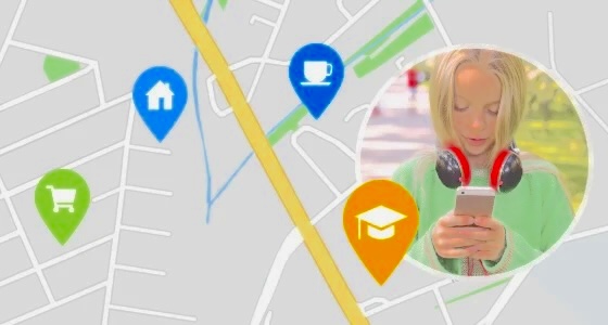 Blue dot accuracy indicator on Google Maps