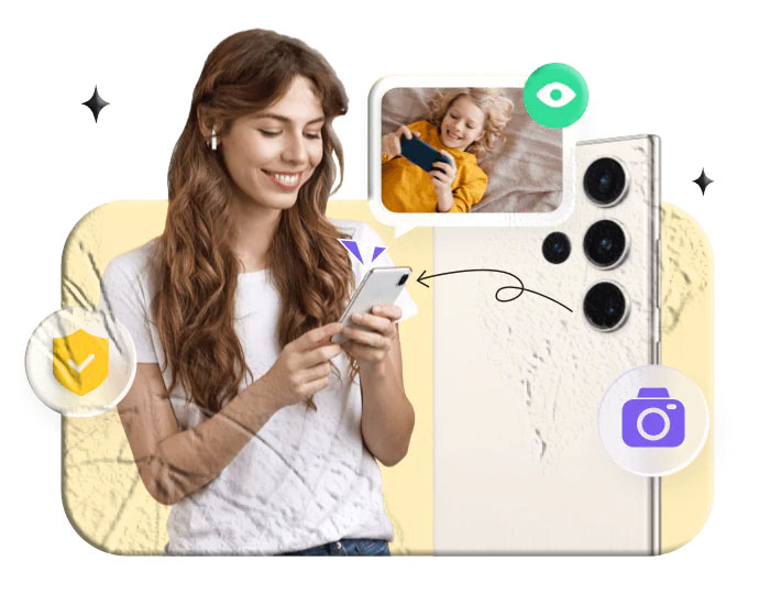 Parent adjusting screen time settings on a child’s smartphone