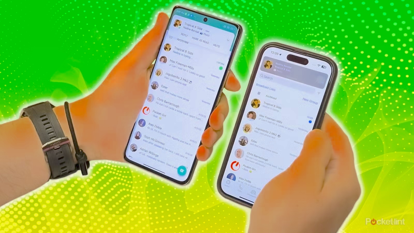 WhatsApp call interface showing call status indicators