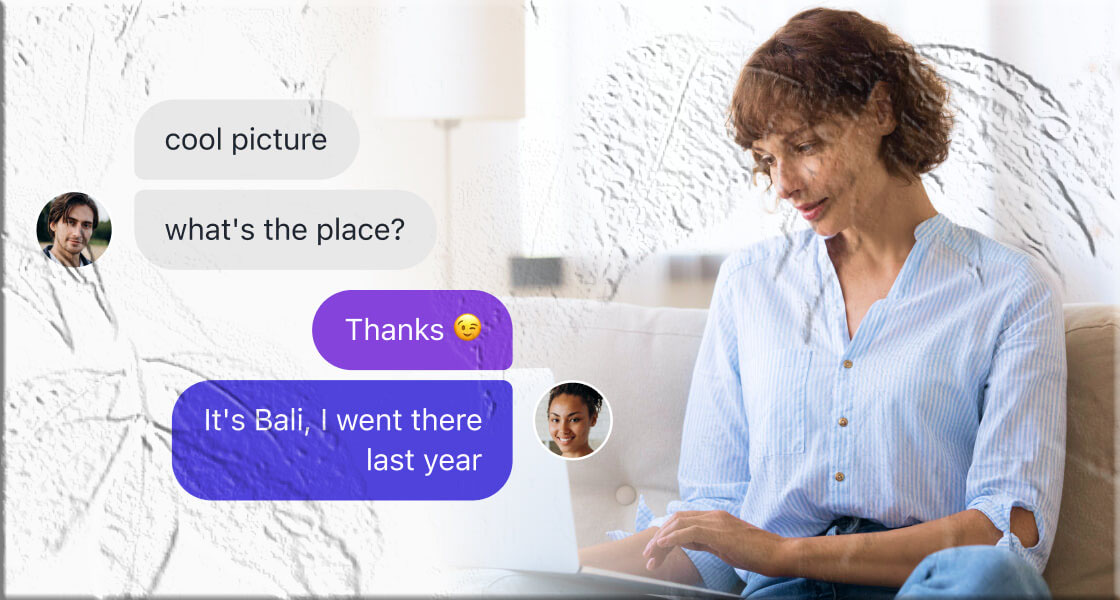 Instagram Vanish Mode example showing disappearing messages.