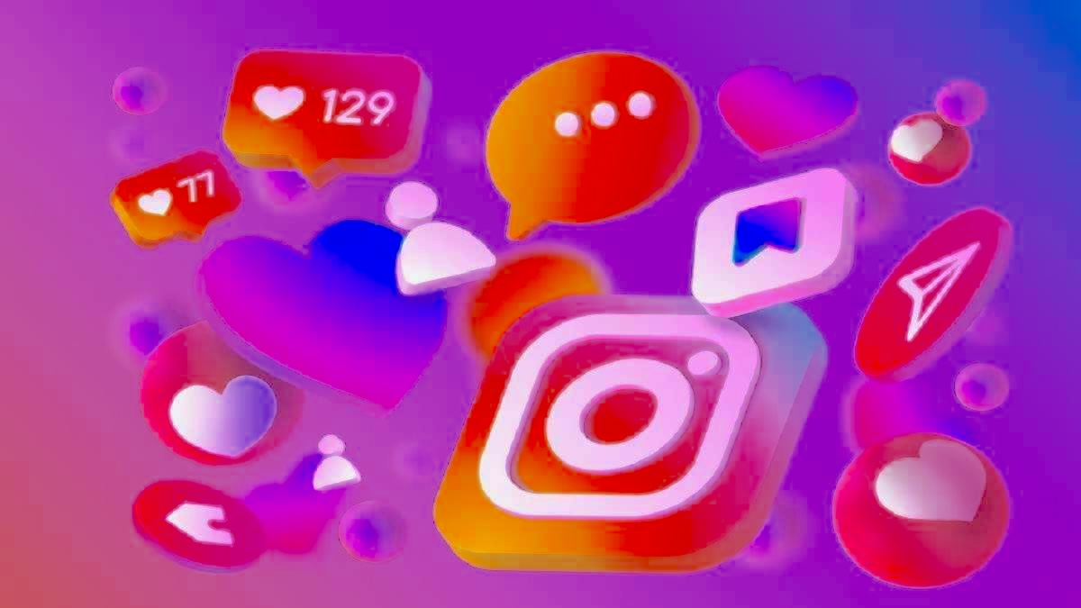 Instagram analytics dashboard illustration showing engagement metrics